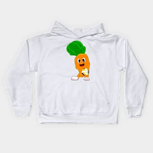 Carrot Volleyball player Volleyball Kids Hoodie